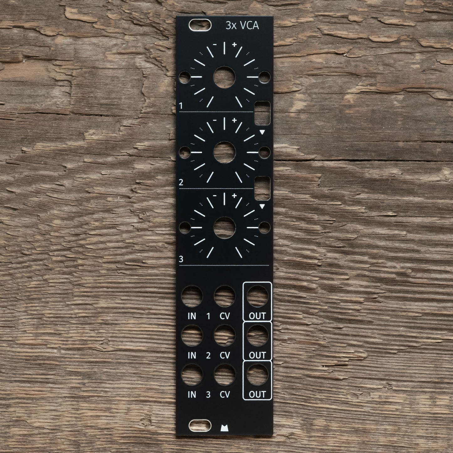 3x VCA black panel