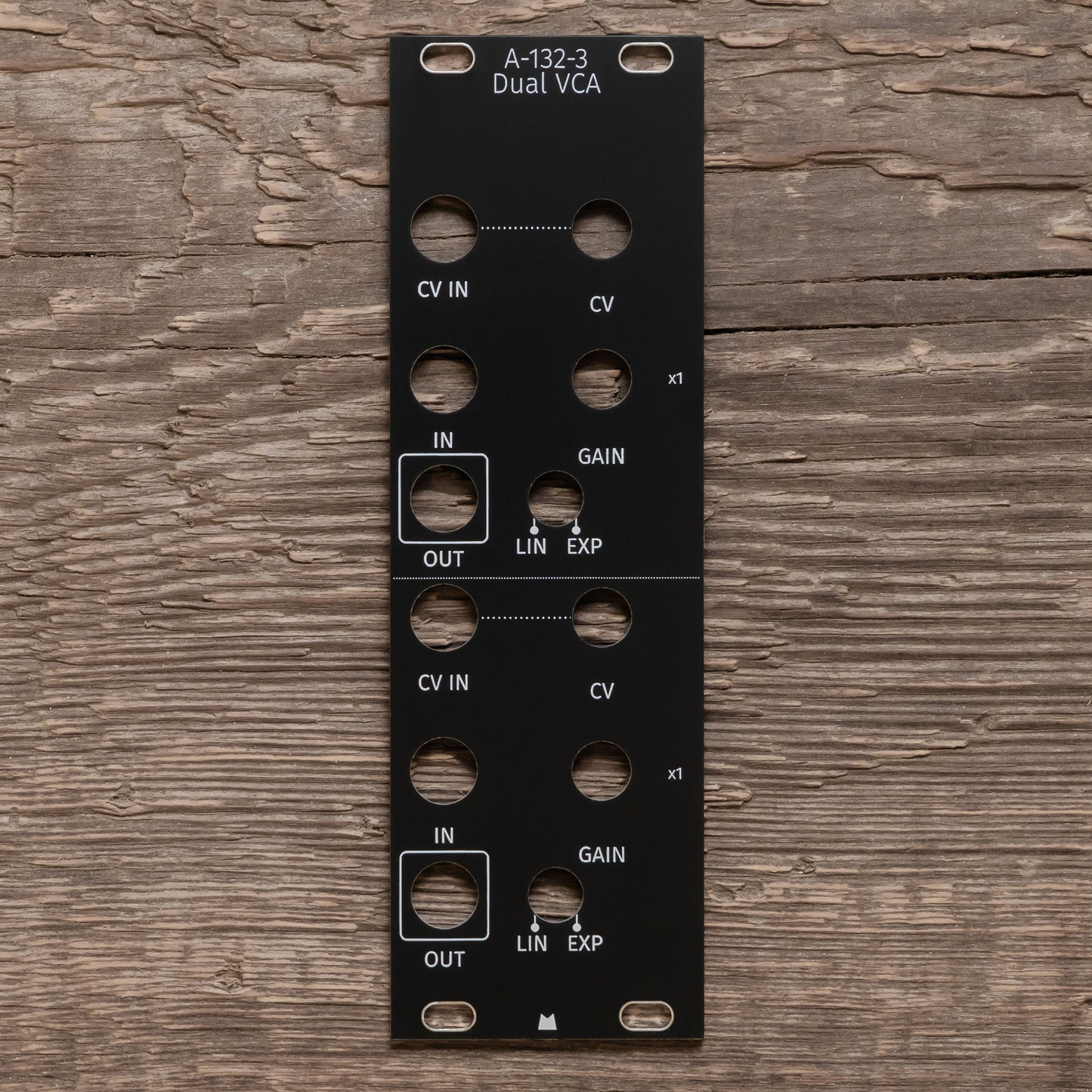 A-132-3 Dual VCA black panel