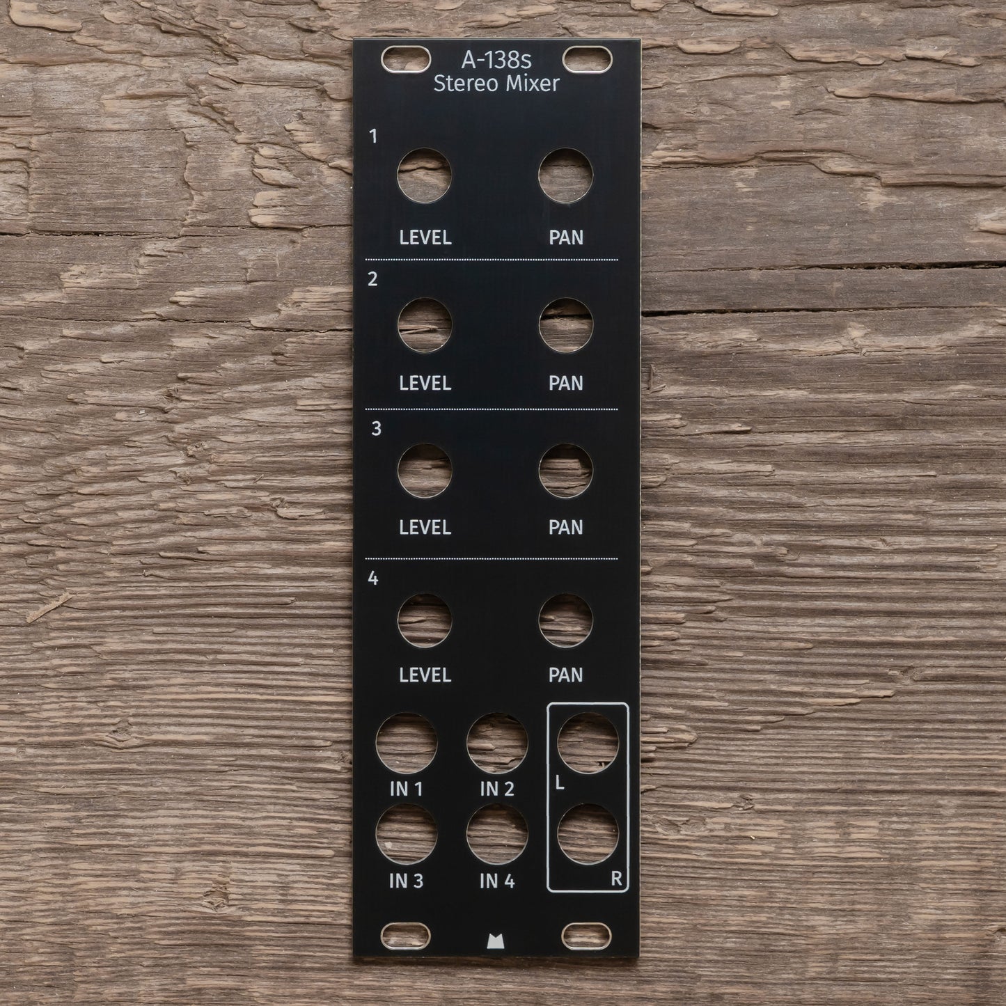 A-138s Mini Stereo Mixer black panel
