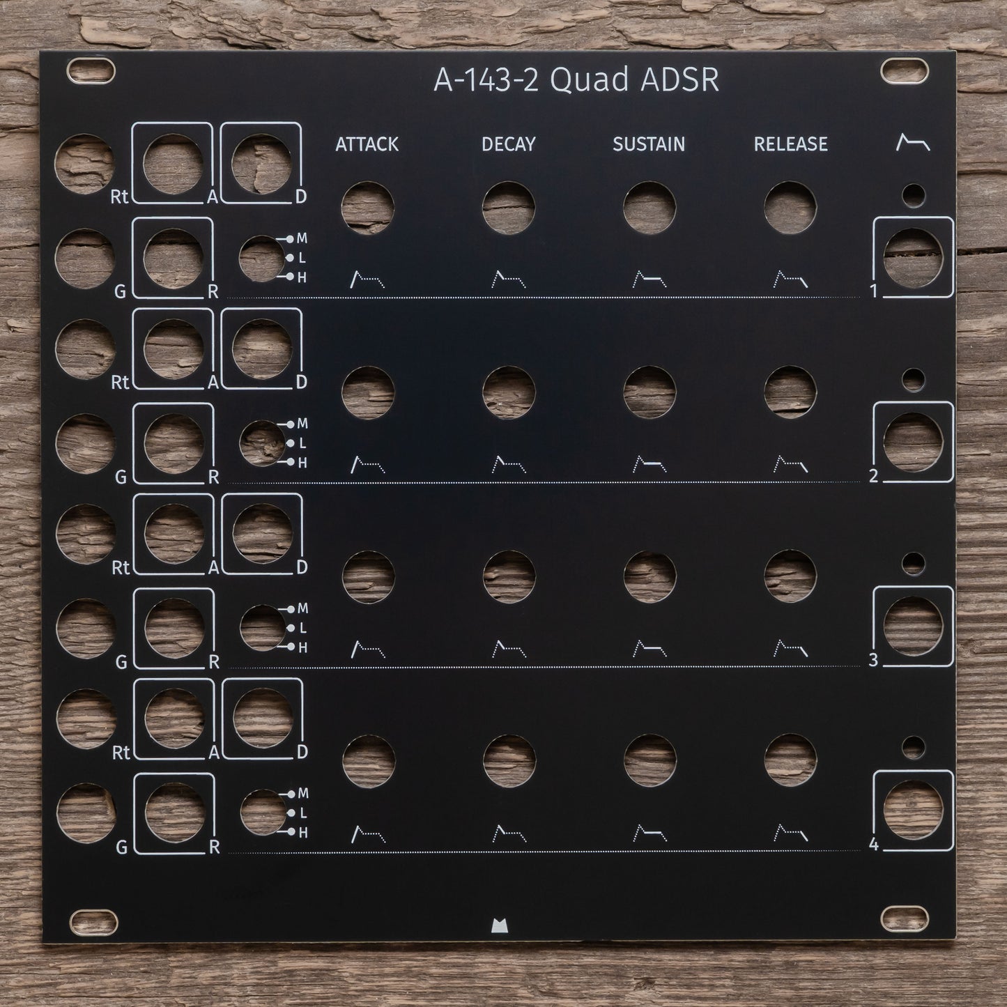 A-143-2 Quad ADSR black panel