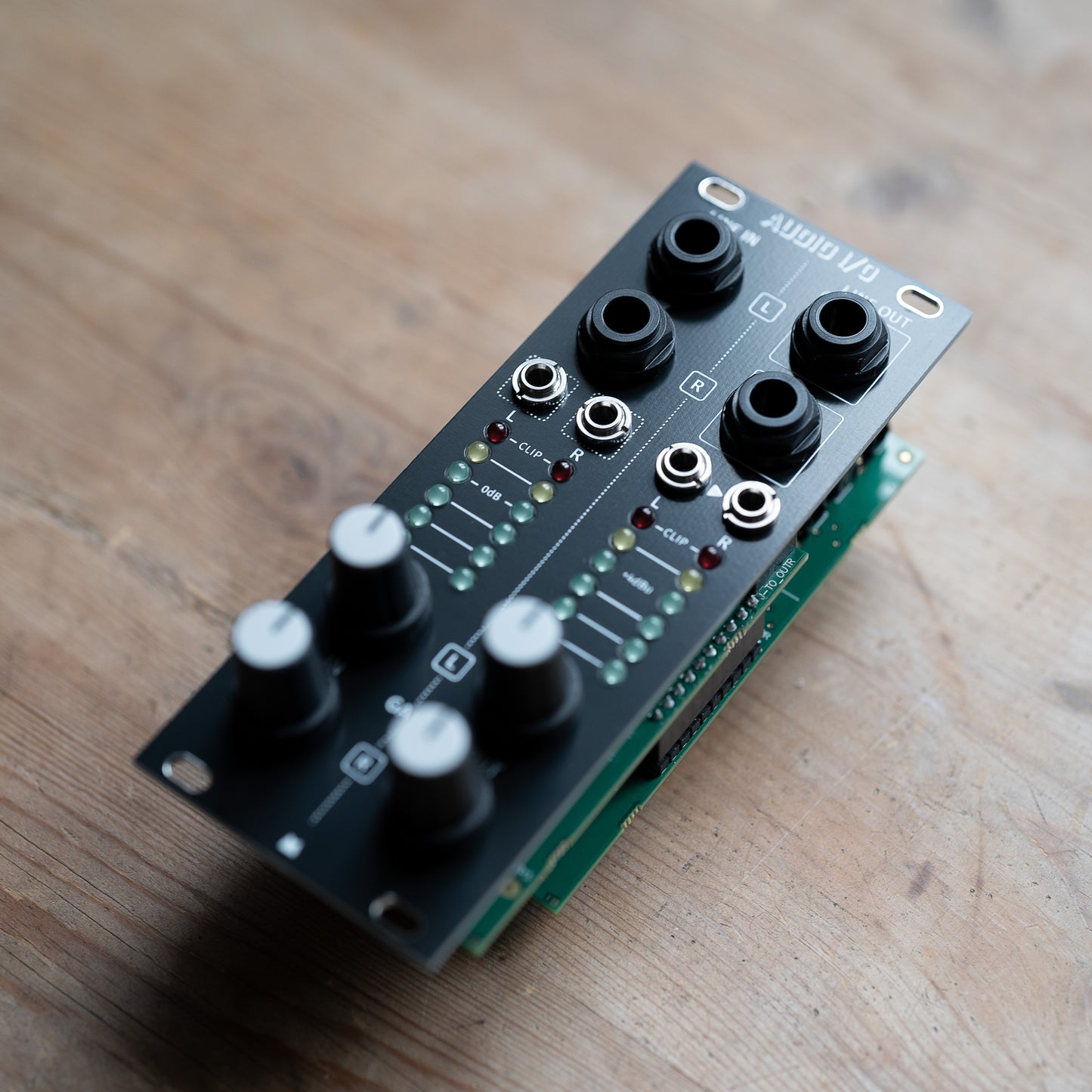 Audio I/O 3U (mk2 - 2023) black panel