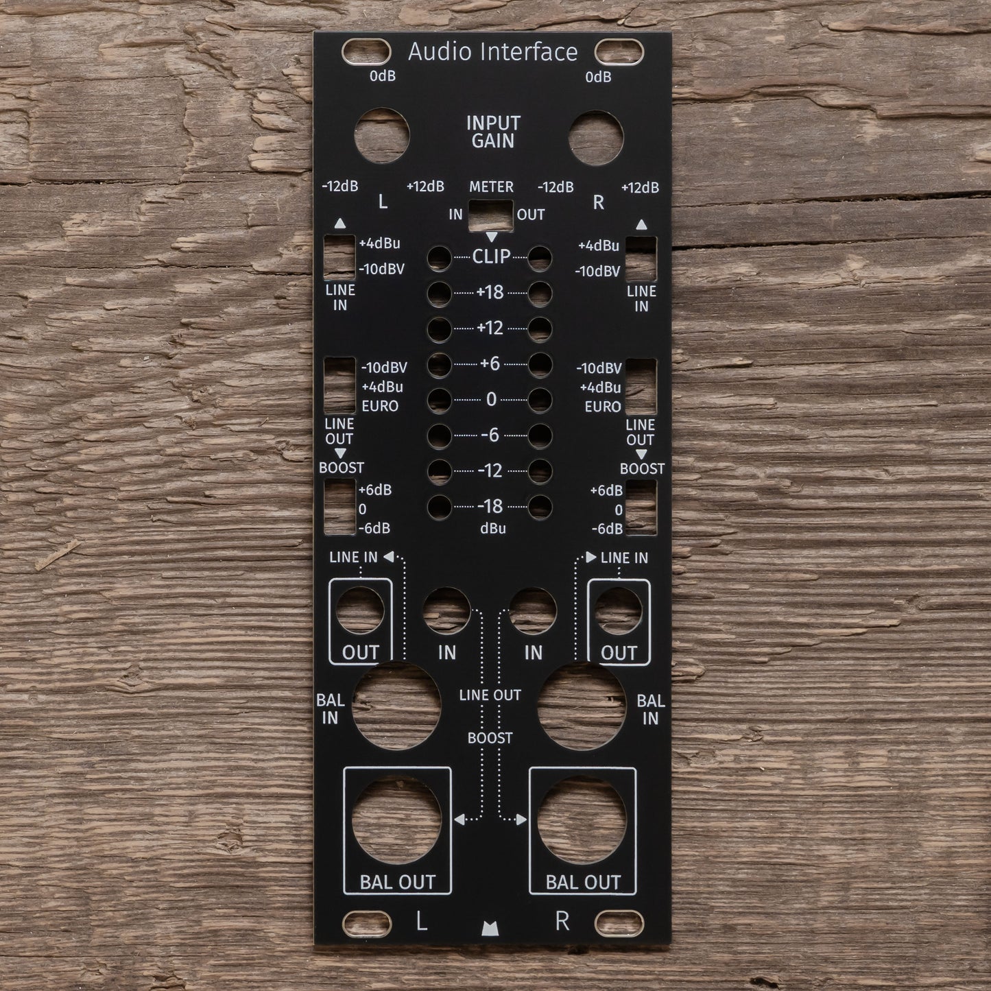 Audio Interface black panel