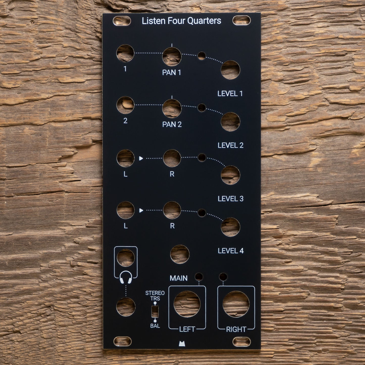Listen Four Quarters black panel