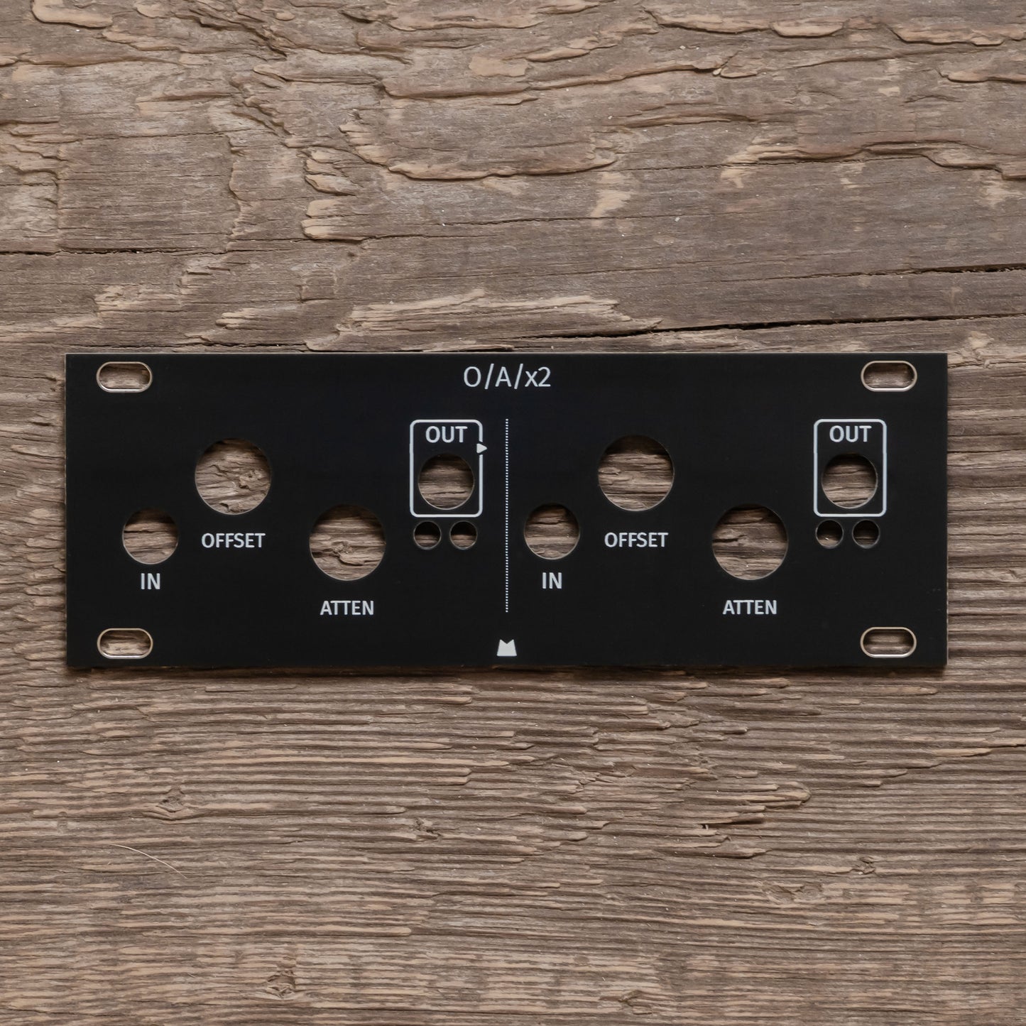 O/A/x2 - 1U - black panel