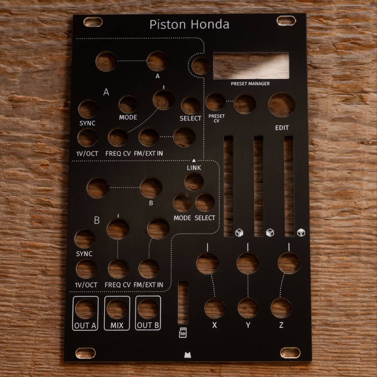 Piston Honda (mk3) black panel