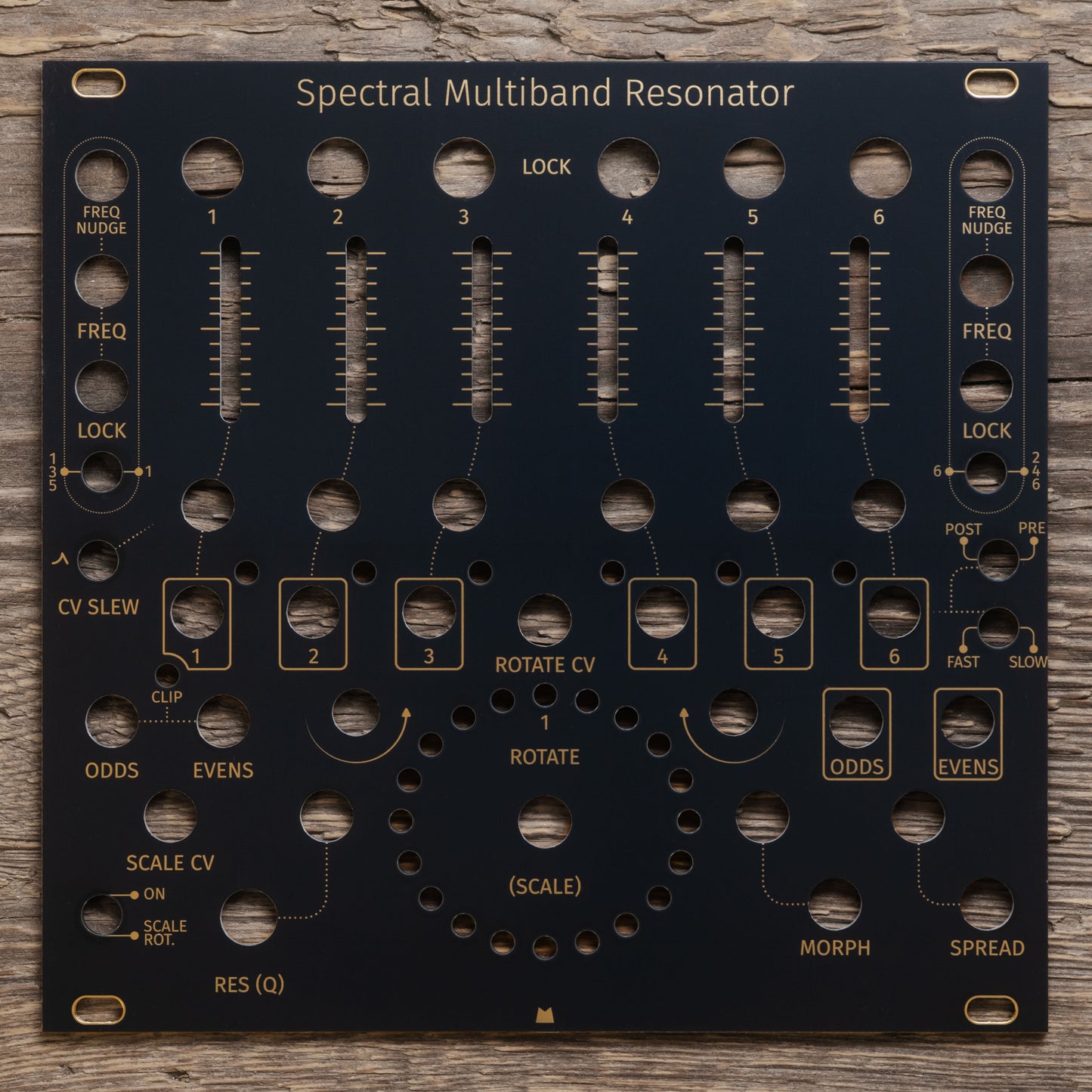Spectral Multiband Resonator black & gold panel