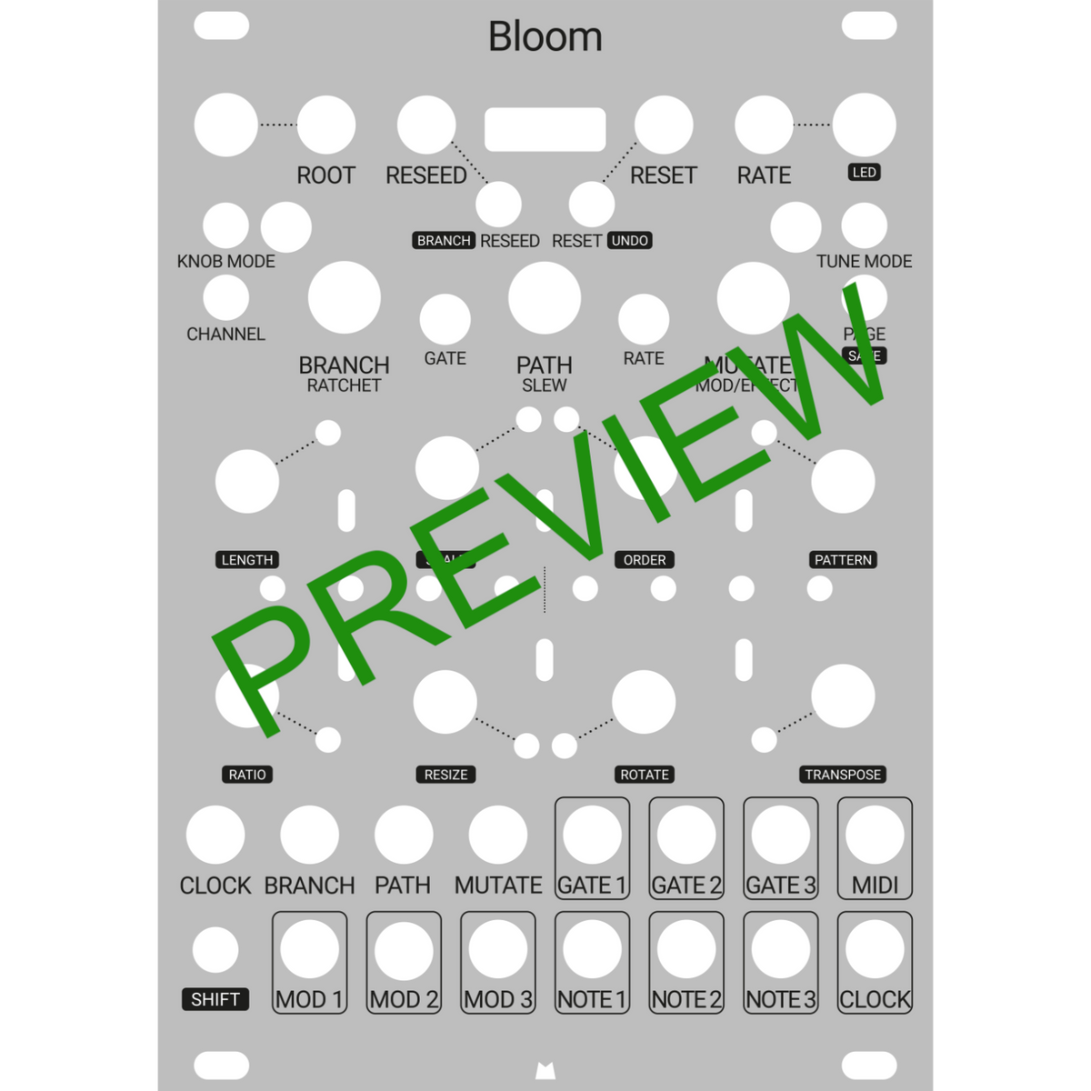 Bloom (v2) silver panel