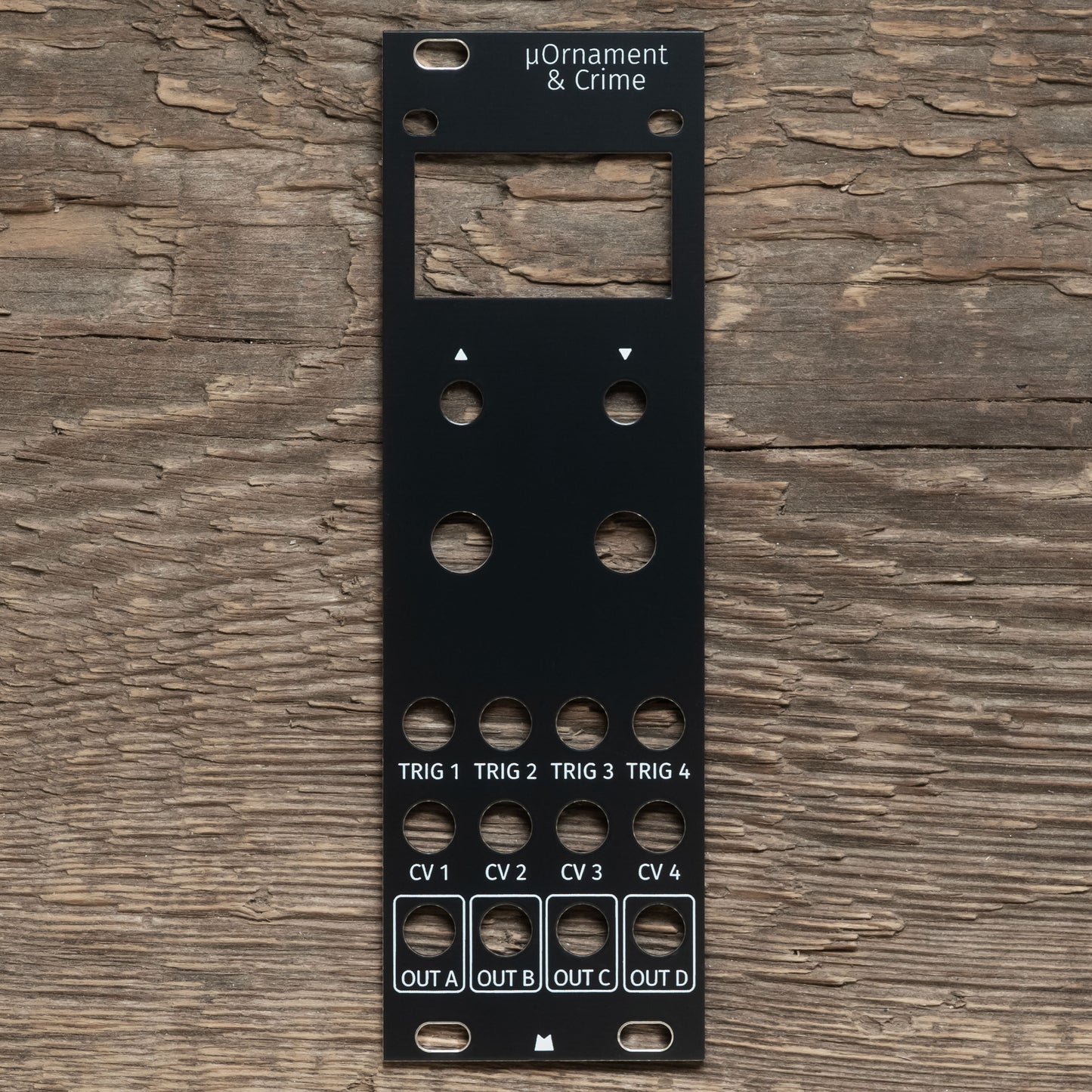 micro Ornament & Crime µO_C black panel