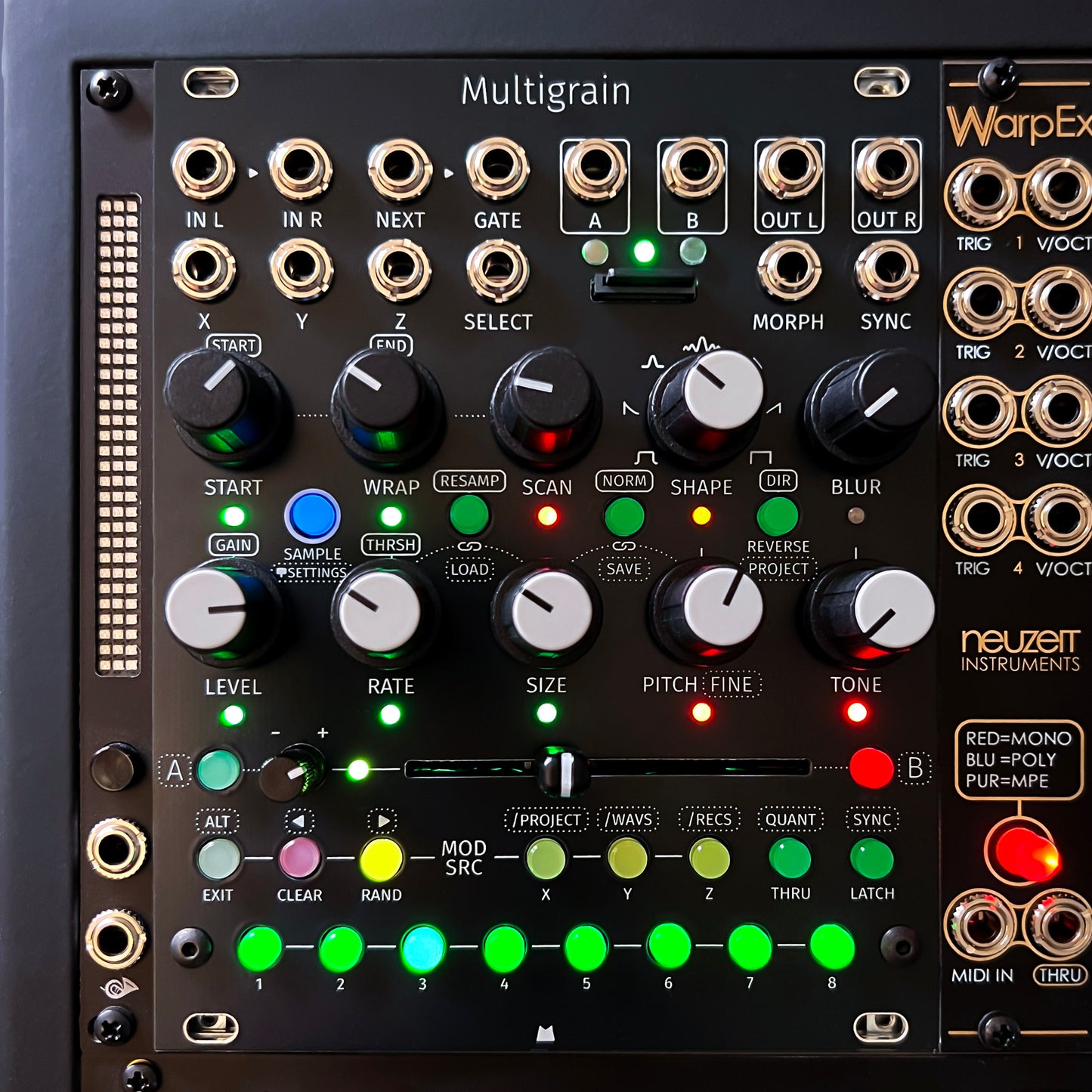 Multigrain black panel