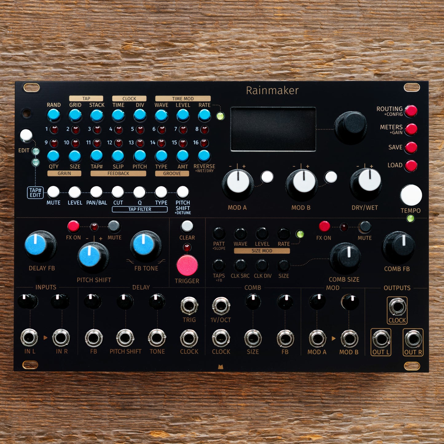 Rainmaker black & gold panel