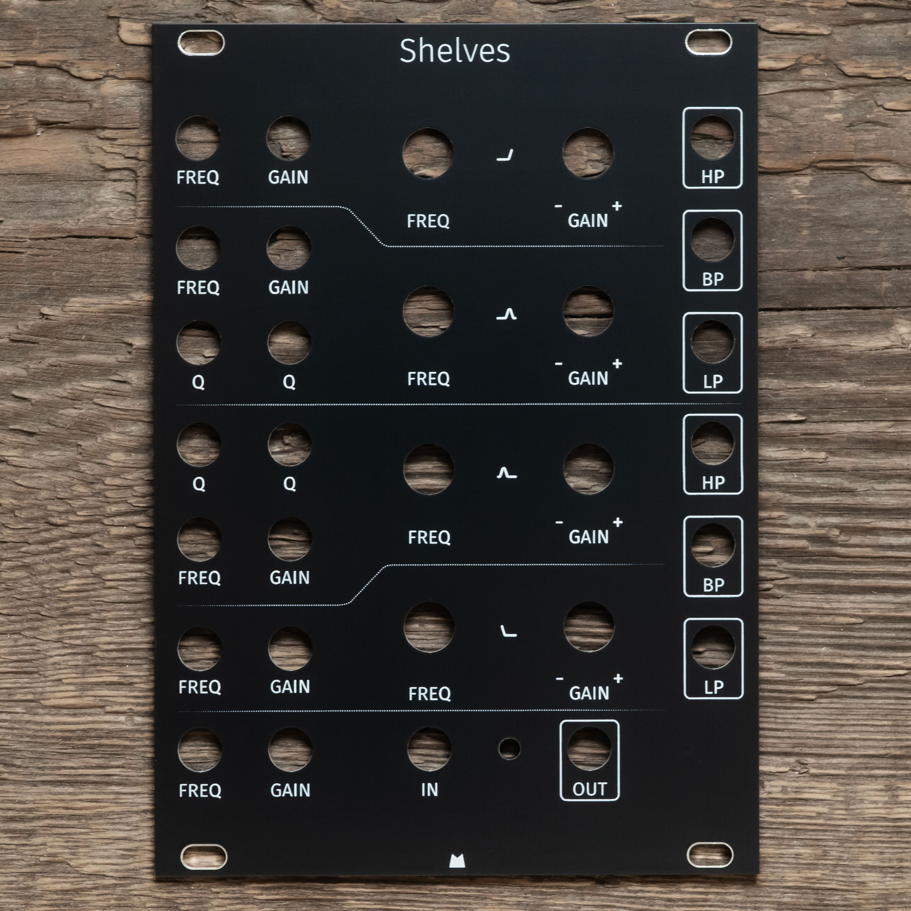 Shelves (mk2 - 2015) black panel – Mörk Modules