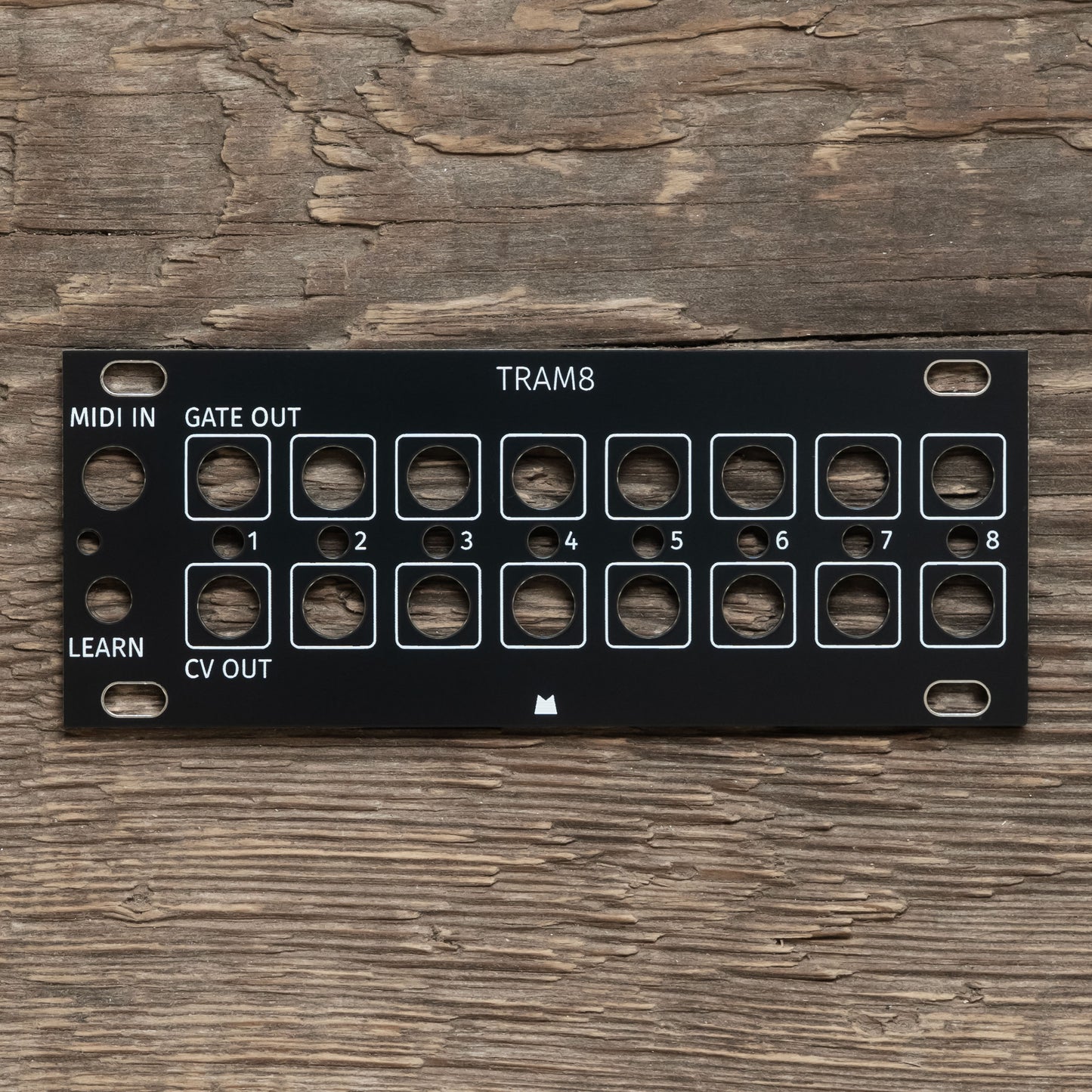 TRAM8 1U black panel