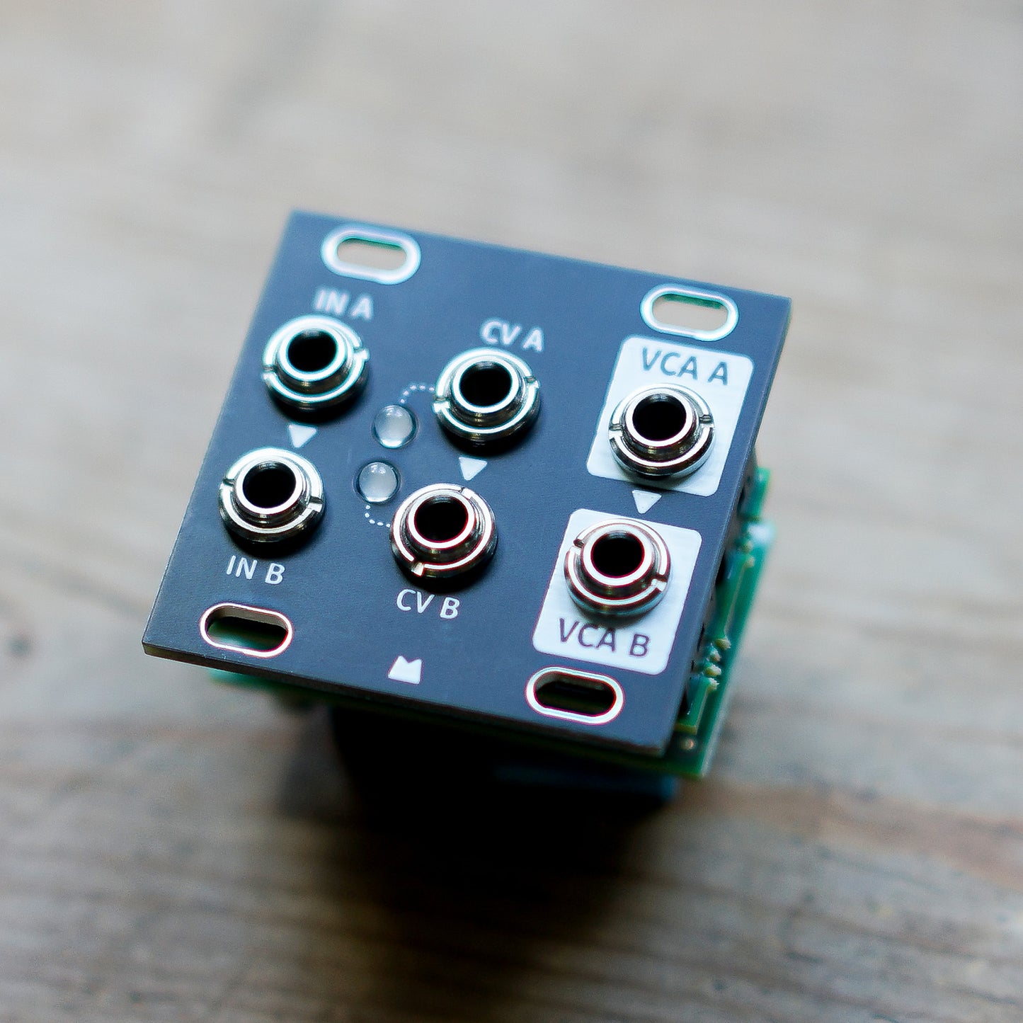 Dual VCA 1U black panel