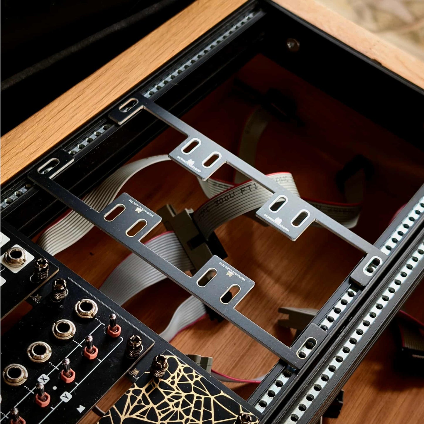 1U to 3U converter - FLEX - black & silver panel