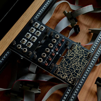 1U to 3U converter - FLEX - black & silver panel