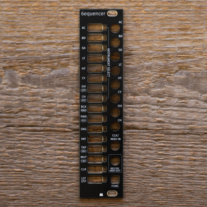 6equencer 3U black panel