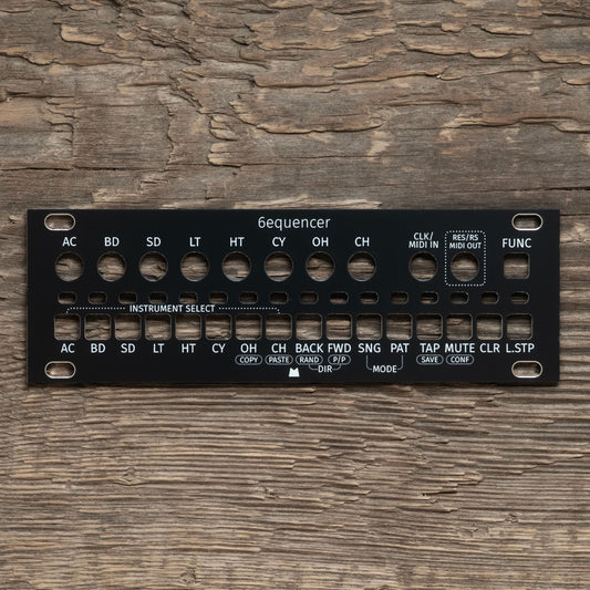 6equencer 1U black panel