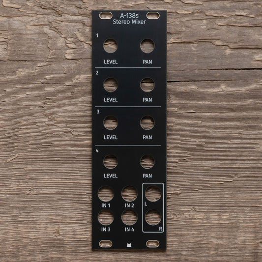 A-138s Mini Stereo Mixer black panel