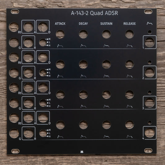 A-143-2 Quad ADSR black panel