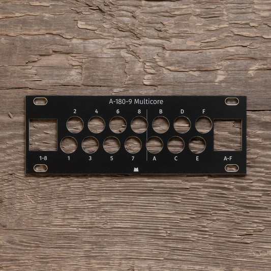 A-180-9 Multicore Signal Connector - 1U - black panel