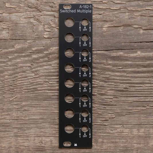 A-182-1 Switched Multiple black panel
