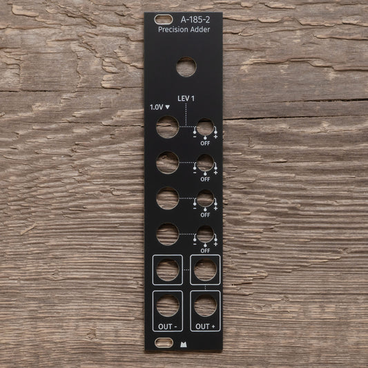 A-185-2 Precision Adder black panel