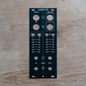 Audio I/O 2023 black panel