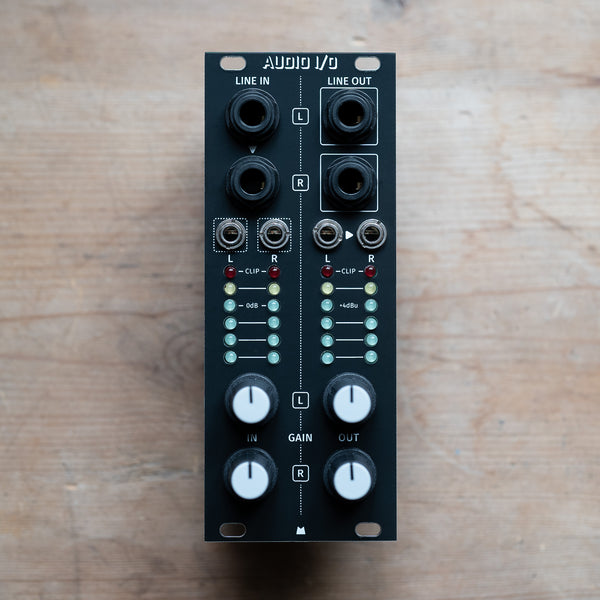 Audio I/O 2023 black panel