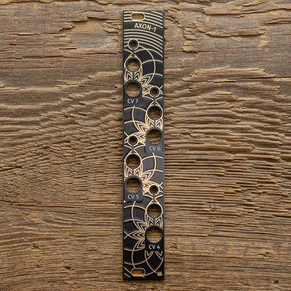 AXON-1 - Golden Lotus - black & gold panel