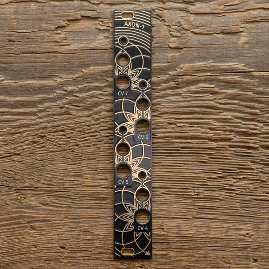 AXON-1 - Golden Lotus - black & gold panel