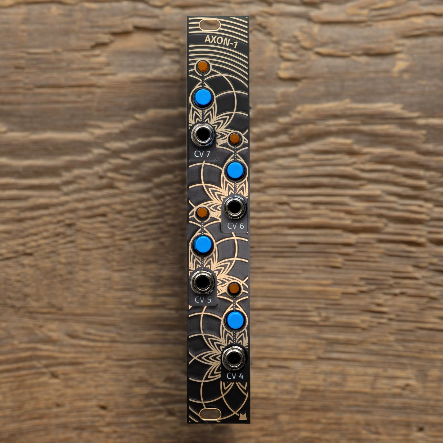 AXON-1 - Golden Lotus - black & gold panel