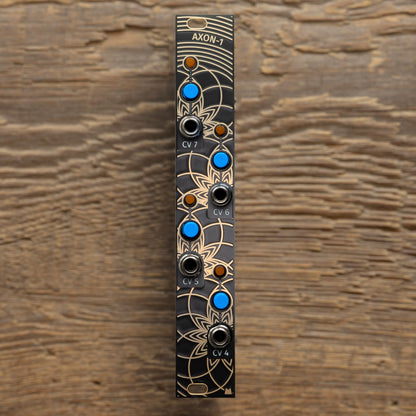 AXON-1 - Golden Lotus - black & gold panel