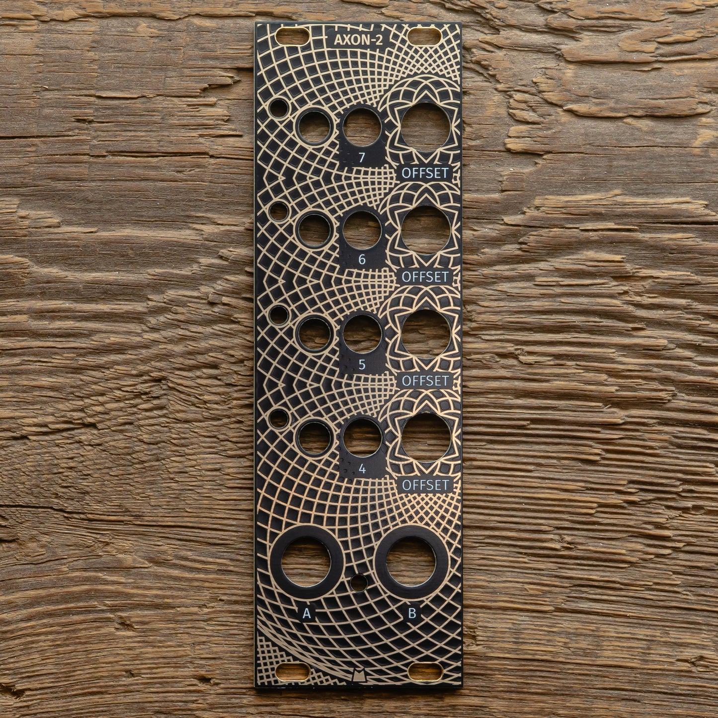 AXON-2 - Golden Lotus - black & gold panel