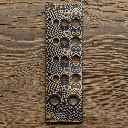 AXON-2 - Golden Lotus - black & gold panel