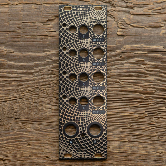 AXON-2 - Golden Lotus - black & gold panel