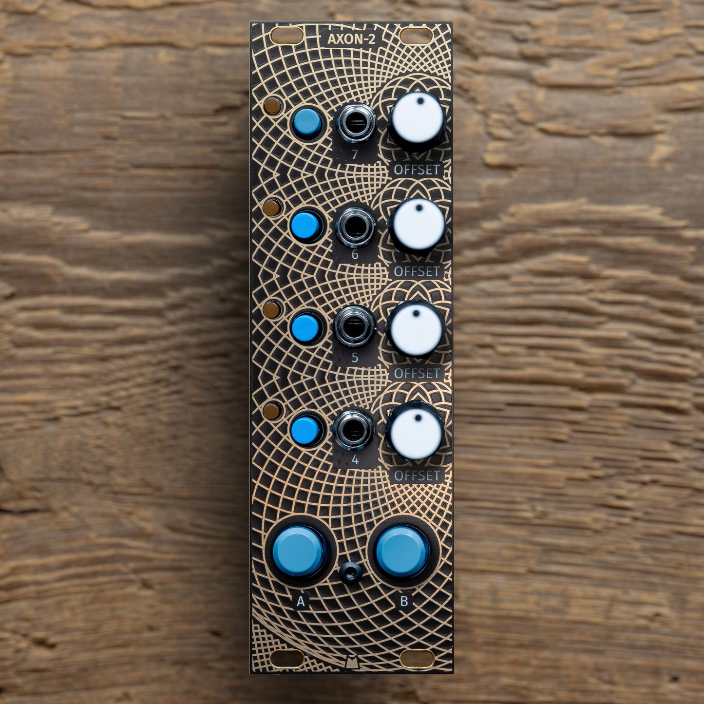 AXON-2 - Golden Lotus - black & gold panel