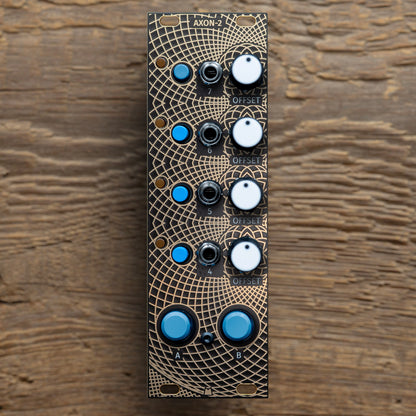 AXON-2 - Golden Lotus - black & gold panel