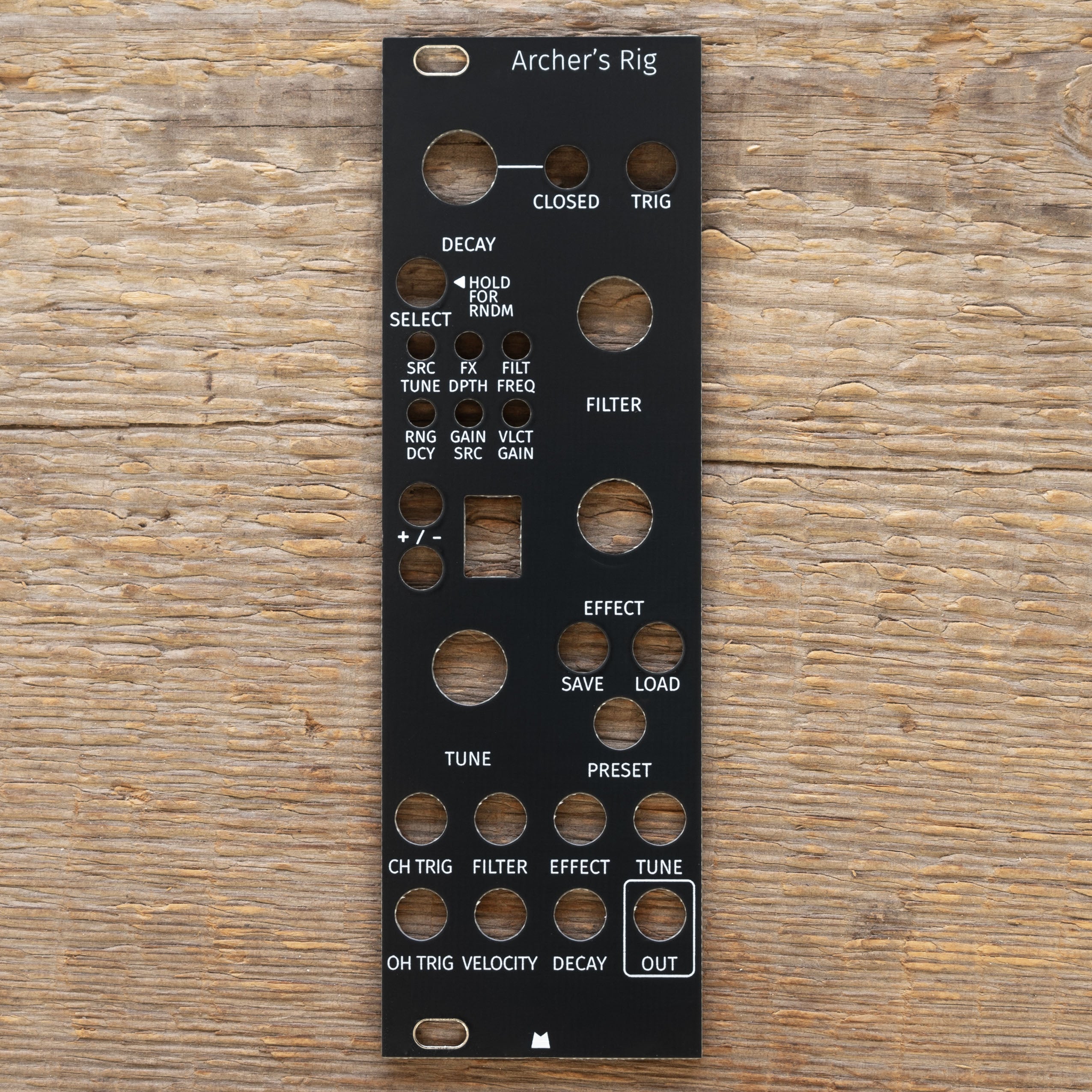 Archer's Rig black panel – Mörk Modules