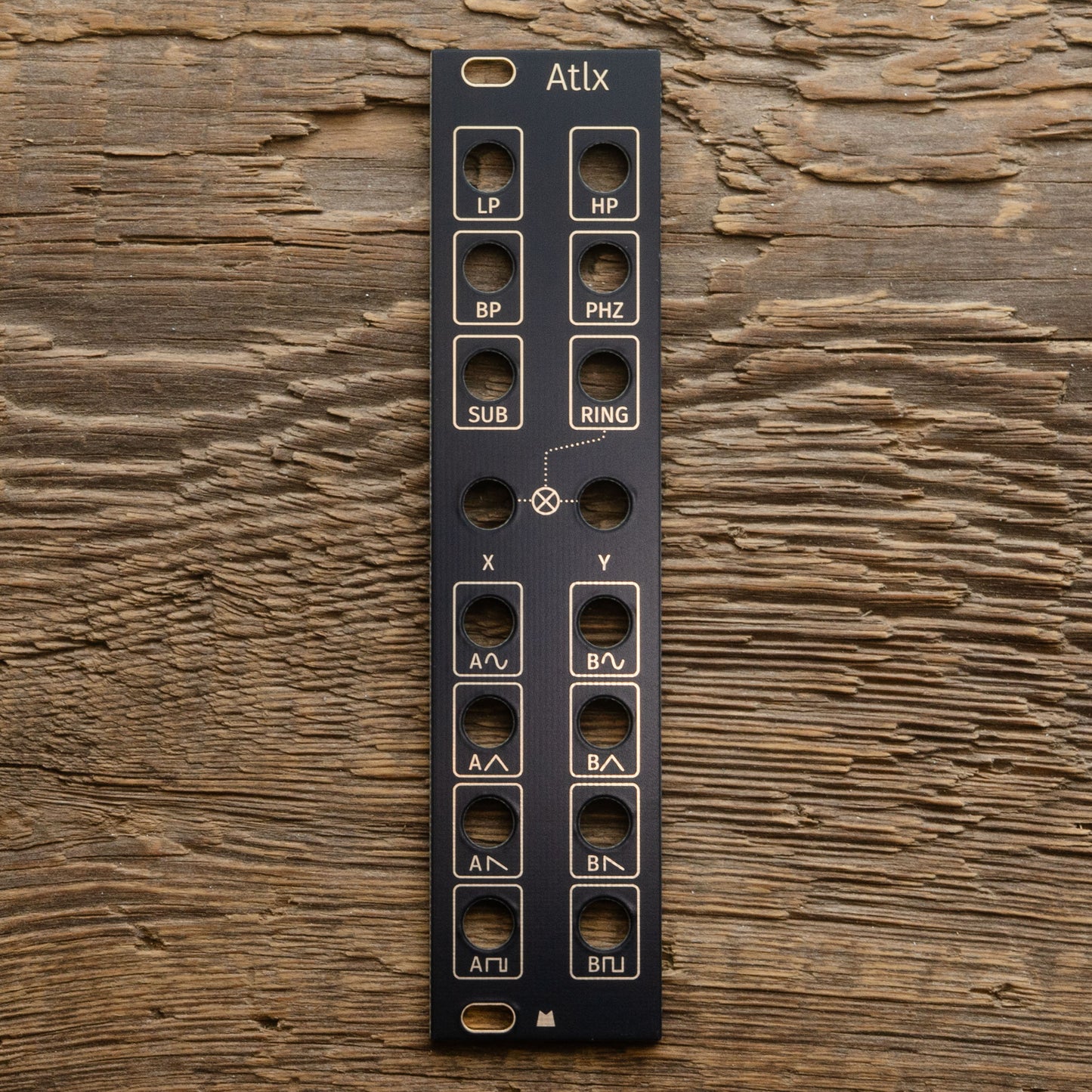 Atlx 3U black & gold panel