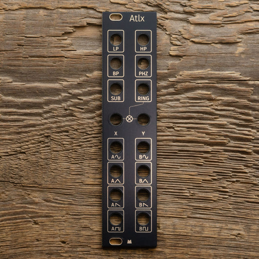 Atlx 3U black & gold panel