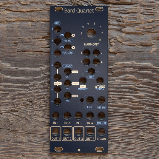 Bard Quartet black & gold panel