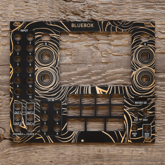 Bluebox - Folds - black & gold panel