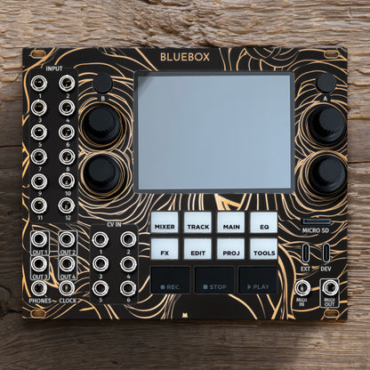 Bluebox - Folds - black & gold panel