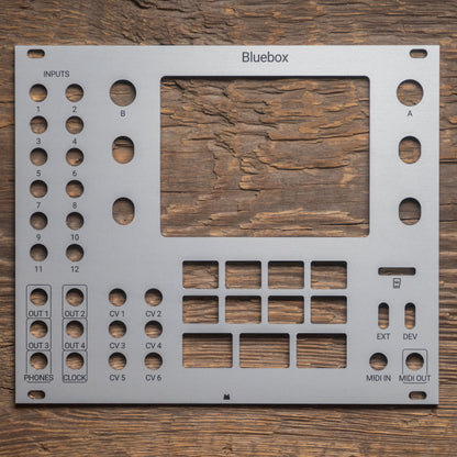 Bluebox silver panel