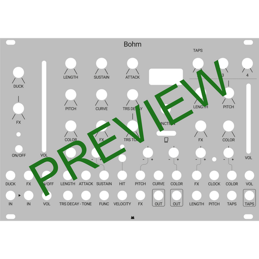 Bohm + Groove & Performer silver combo panel