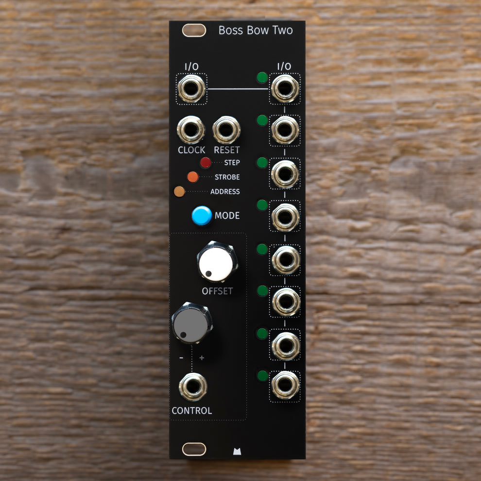 Boss Bow Two black panel – Mörk Modules