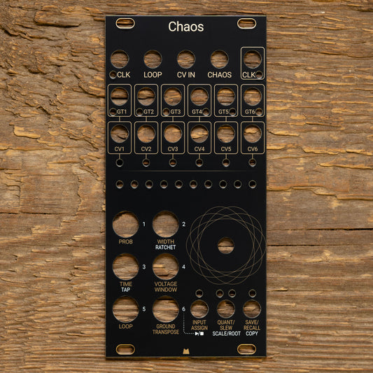 Chaos black & gold panel