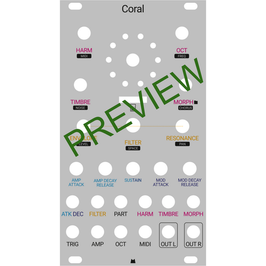 Coral silver panel