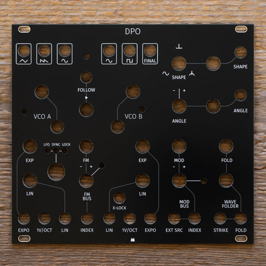 DPO (blue knobs) black panel