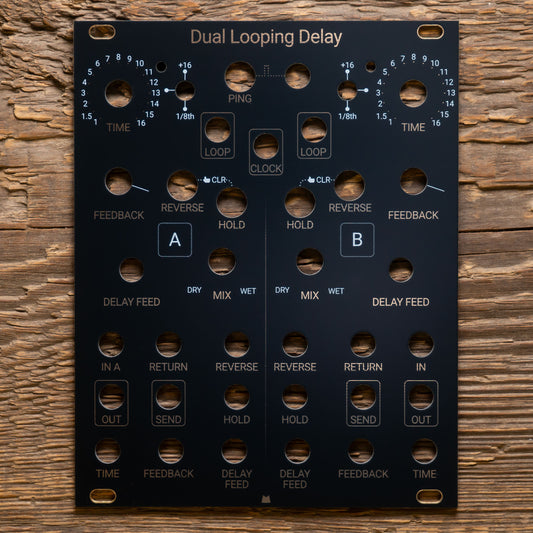 Dual Looping Delay black & gold panel